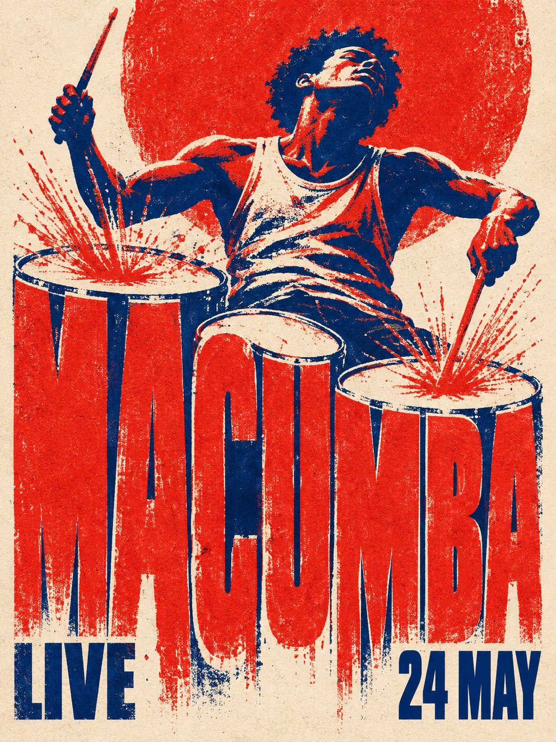 Печатный концептуальный постер Macumba