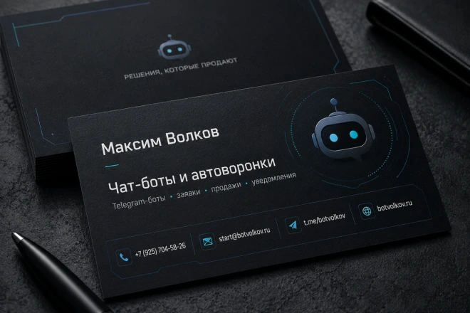 Визитки — пример работы 2